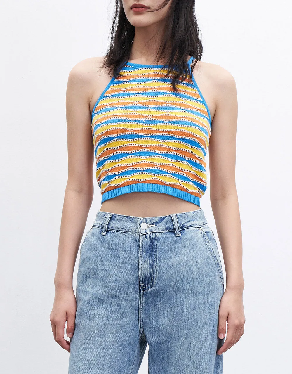 Color Block Cami Top