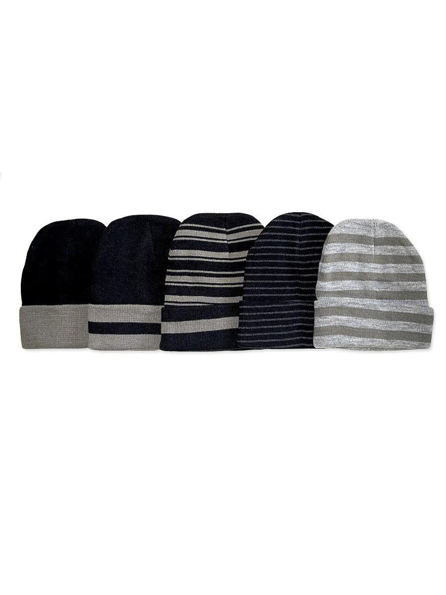 KNOCKER MEN'S ACRYLIC BEANIE (BN002_STRIPE)